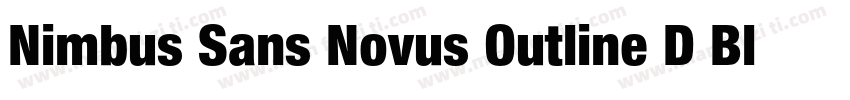 Nimbus Sans Novus Outline D Bla Reg字体转换